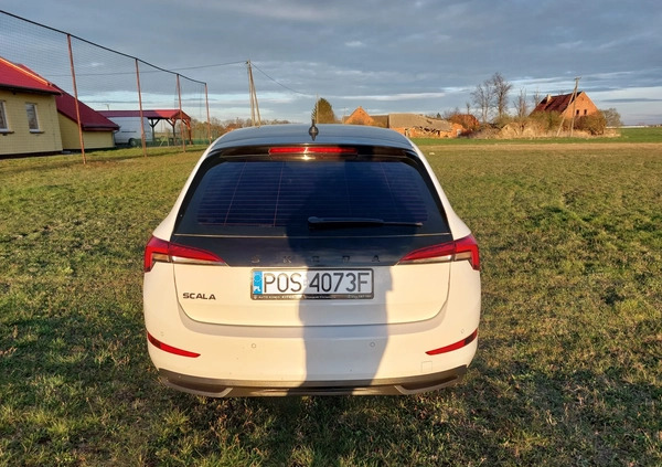 Skoda Scala cena 55900 przebieg: 113000, rok produkcji 2019 z Jarocin małe 232